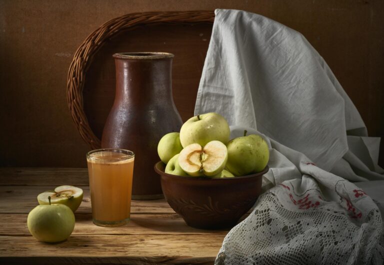 apple cider vinegar bottle on kitchen counter for blood sugar