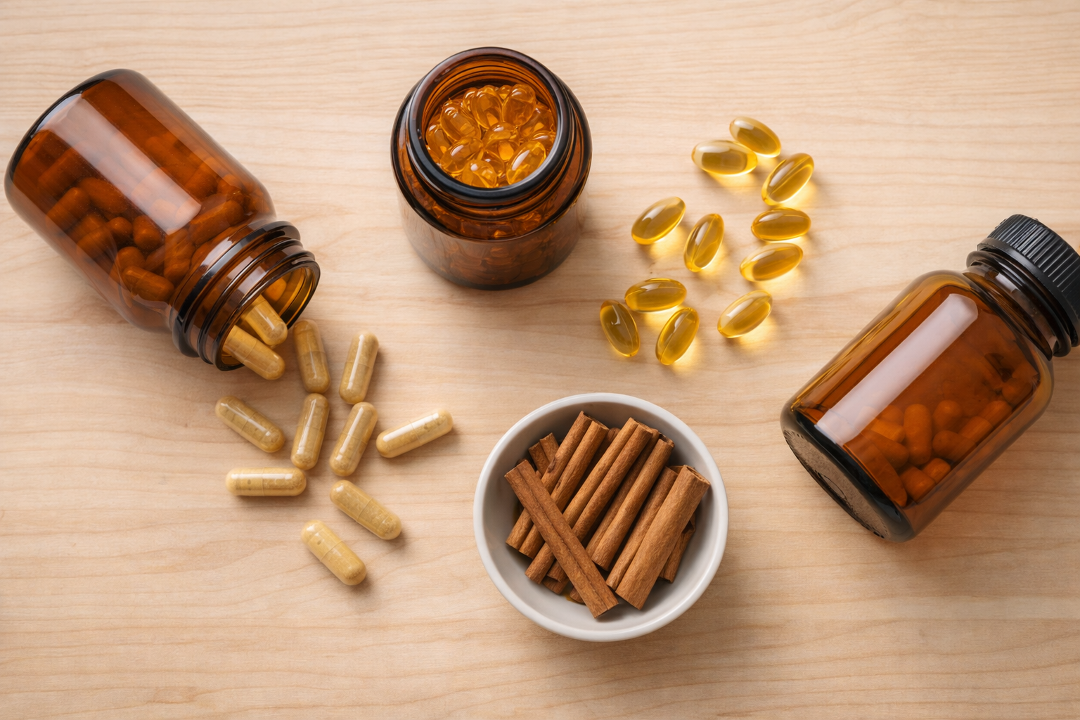 Natural supplements including berberine and vitamin D for prediabetes blood sugar support