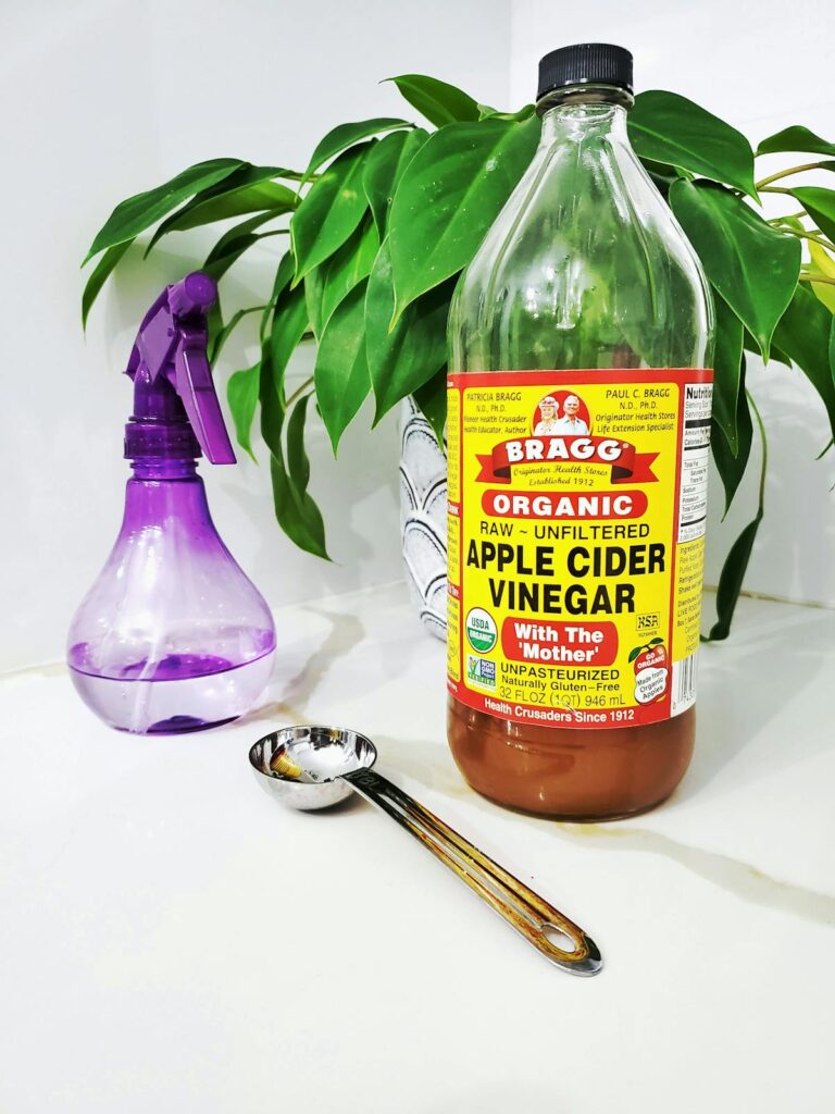 Apple cider vinegar bottle, a natural option for blood sugar support in prediabetes