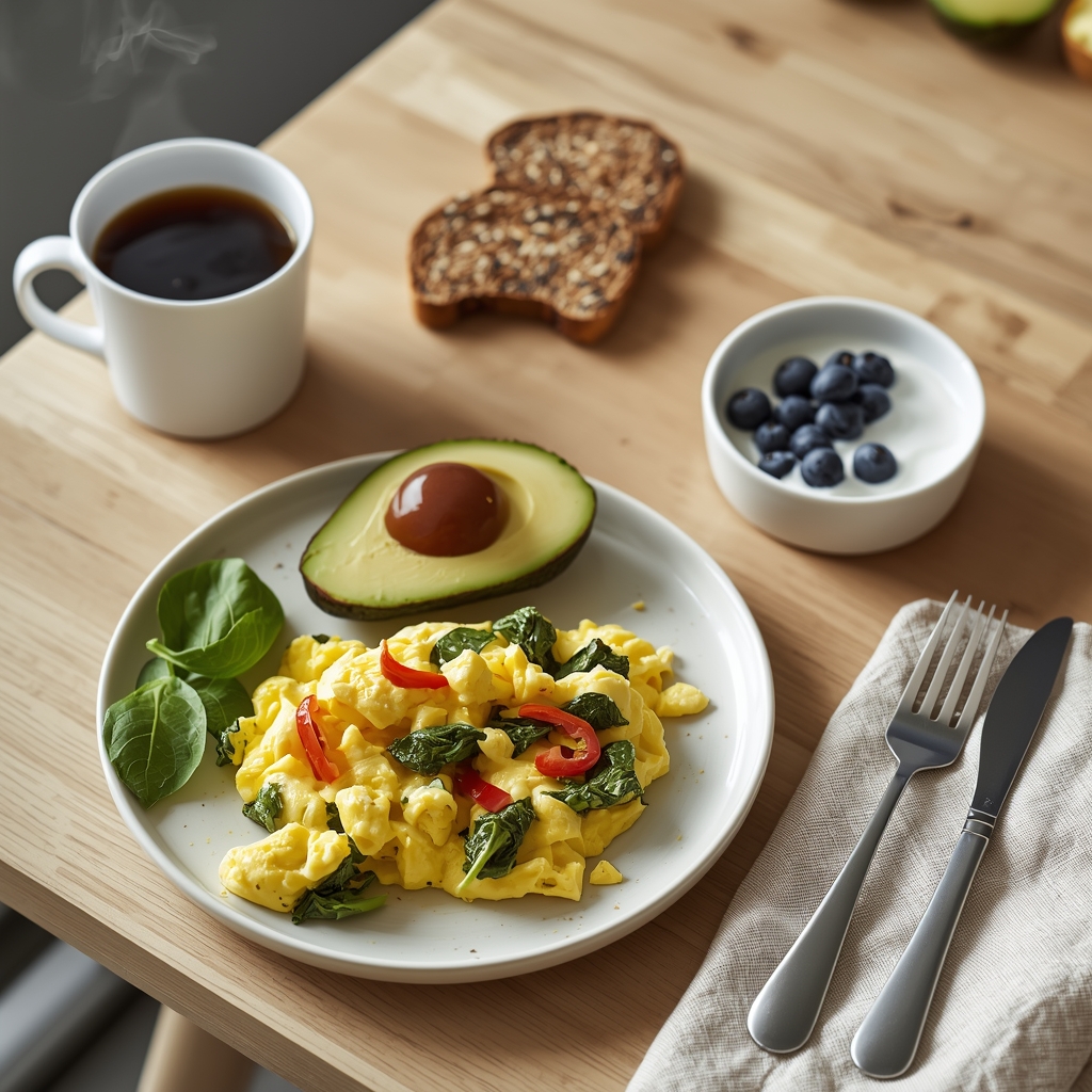 Healthy low-glycemic breakfast bowl for prediabetes