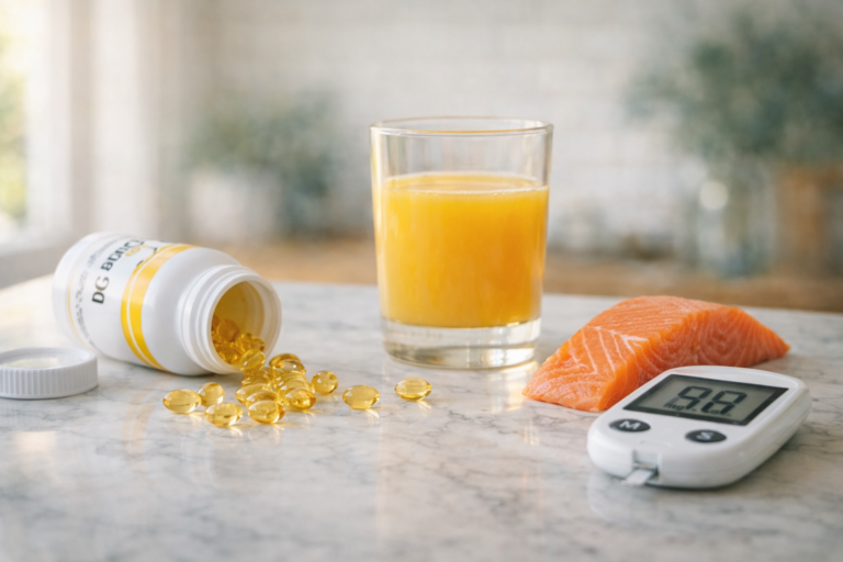 Vitamin D capsules and blood sugar research