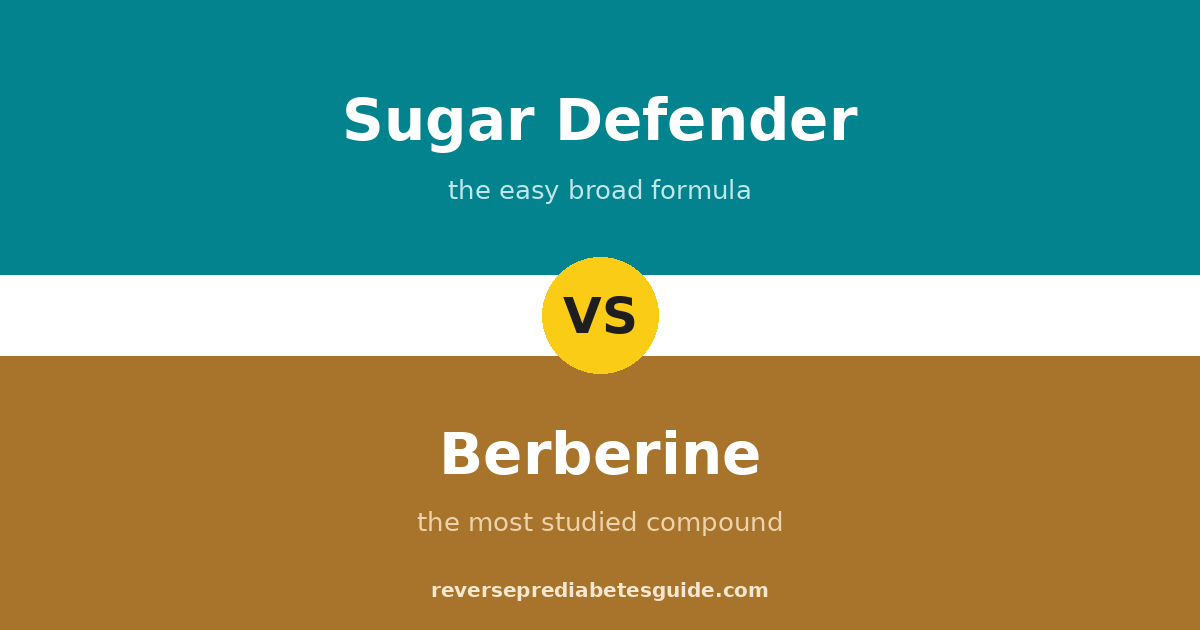 Sugar Defender vs Berberine: which works better for blood sugar